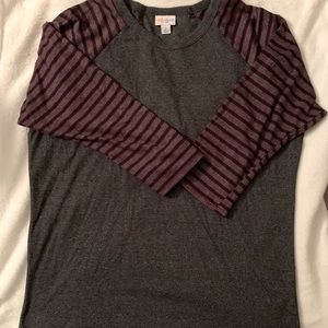 3/$10 Lularoe size L 3/4 sleeve top